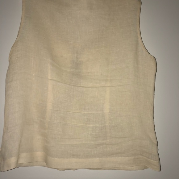 Embroidered linen top - Picture 6 of 6